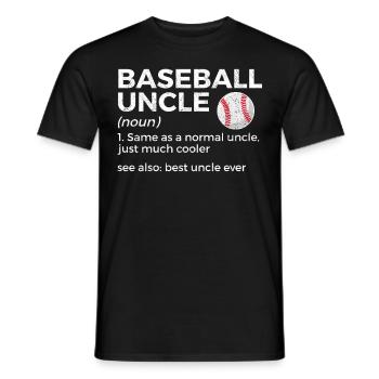 Baseball for Baseball Players - Men's T-Shirt - black - Front - AI Model Male 178 light (178cm)