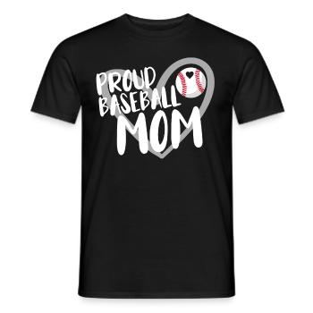 Baseball for Baseball Players - Men's T-Shirt - black - Front - AI Model Male 178 light (178cm)