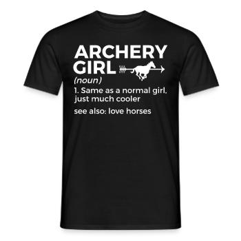 Archery Archer - Men's T-Shirt - black - Front - AI Model Male 178 light (178cm)