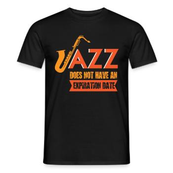 Saxophone Jazz Orchestra Musiciens Smooth Jazz - T-shirt homme - noir - Devant - AI Model Male 178 light (178cm)