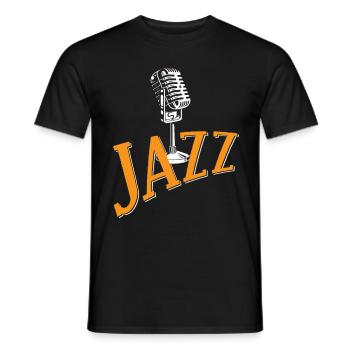Music Jazz Melody Musicians Saxophone Orchestra Musi - Men's T-Shirt - black - Front - AI Model Male 178 light (178cm)
