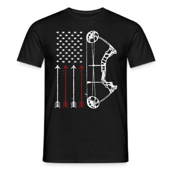Archery Archer - Men's T-Shirt - black - Front - AI Model Male 178 light (178cm)