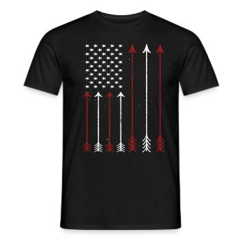Archery Archer - Men's T-Shirt - black - Front - AI Model Male 178 light (178cm)