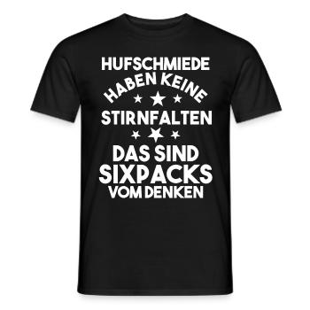 Hufbeschlagschmied Pferdeschmied Hufschmied - Männer T-Shirt - Schwarz - Vorne - AI Model Male 178 light (178cm)
