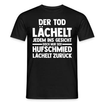 Hufbeschlagschmied Pferdeschmied Hufschmied - Männer T-Shirt - Schwarz - Vorne - AI Model Male 178 light (178cm)