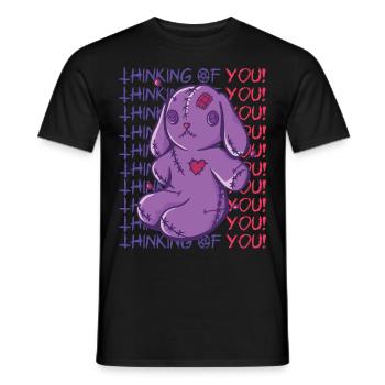 Voodoo pense à toi vaudou Halloween Zaub - T-shirt homme - noir - Devant - AI Model Male 178 light (178cm)