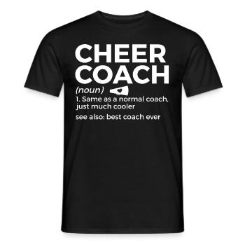 Cheerleader Cheerleading - Männer T-Shirt - Schwarz - Vorne - AI Model Male 178 light (178cm)