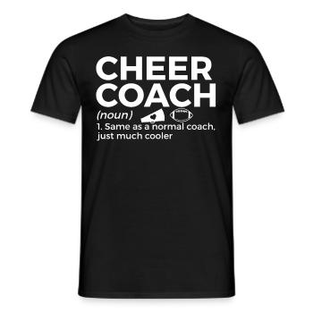 Cheerleader Cheerleading - Men's T-Shirt - black - Front - AI Model Male 178 light (178cm)