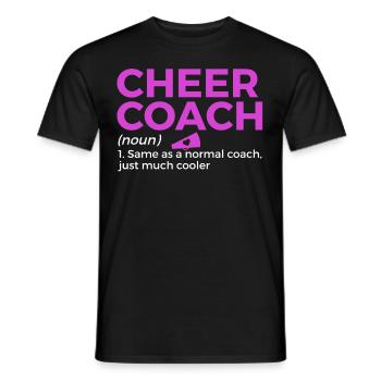 Cheerleader Cheerleading - Männer T-Shirt - Schwarz - Vorne - AI Model Male 178 light (178cm)