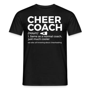 Cheerleader Cheerleading - Men's T-Shirt - black - Front - AI Model Male 178 light (178cm)