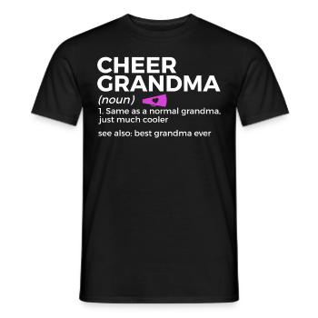 Cheerleader Cheerleading - Men's T-Shirt - black - Front - AI Model Male 178 light (178cm)