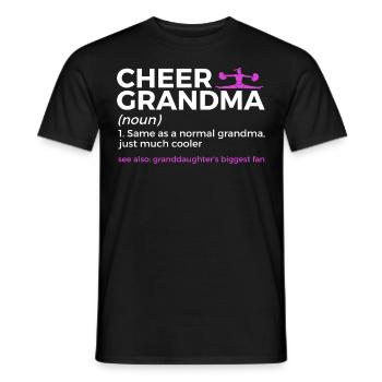 Cheerleader Cheerleading - Men's T-Shirt - black - Front - AI Model Male 178 light (178cm)