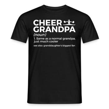 Cheerleader Cheerleading - Men's T-Shirt - black - Front - AI Model Male 178 light (178cm)