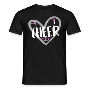 Cheerleader Cheerleading - Men's T-Shirt - black - Front - AI Model Male 178 light (178cm)