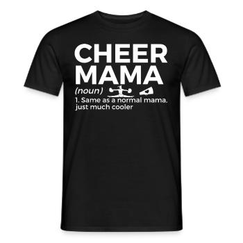 Cheerleader Cheerleading - Men's T-Shirt - black - Front - AI Model Male 178 light (178cm)