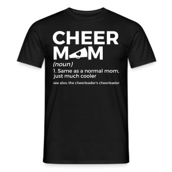 Cheerleader Cheerleading - Men's T-Shirt - black - Front - AI Model Male 178 light (178cm)