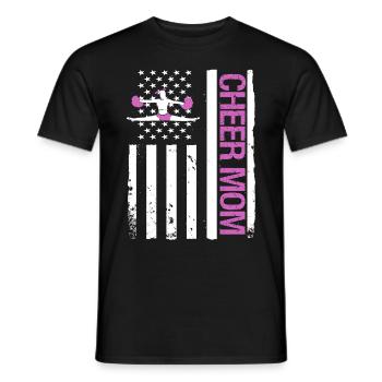 Cheerleader Cheerleading - Men's T-Shirt - black - Front - AI Model Male 178 light (178cm)