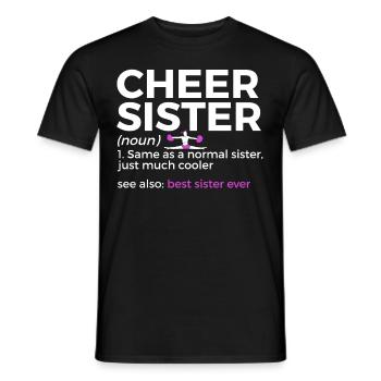 Cheerleader Cheerleading - Men's T-Shirt - black - Front - AI Model Male 178 light (178cm)