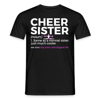 Cheerleader Cheerleading - Men's T-Shirt - black - Front - AI Model Male 178 light (178cm)