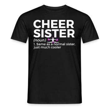 Cheerleader Cheerleading - Men's T-Shirt - black - Front - AI Model Male 178 light (178cm)