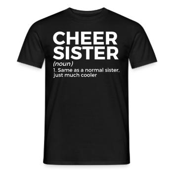 Cheerleader Cheerleading - Men's T-Shirt - black - Front - AI Model Male 178 light (178cm)