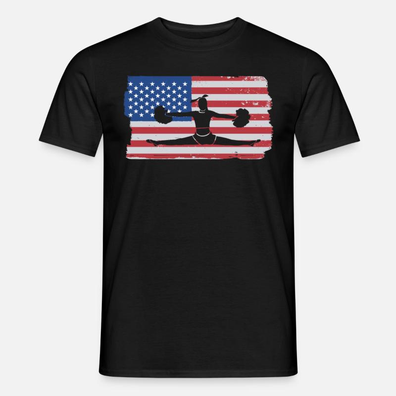 Cheerleader Cheerleading - Männer T-Shirt - Schwarz