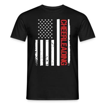 Cheerleader Cheerleading - Männer T-Shirt - Schwarz - Vorne - AI Model Male 178 light (178cm)