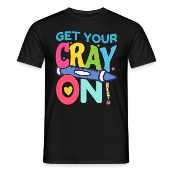 Primary School Teacher Kindergarten Educator - Men's T-Shirt - black - Front - AI Model Male 178 light (178cm)