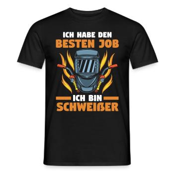 Schweißen Metallbau Metallbauer Schweißer - Männer T-Shirt - Schwarz - Vorne - AI Model Male 178 light (178cm)