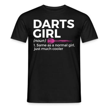 Darts Player Darts - Men's T-Shirt - black - Front - AI Model Male 178 light (178cm)