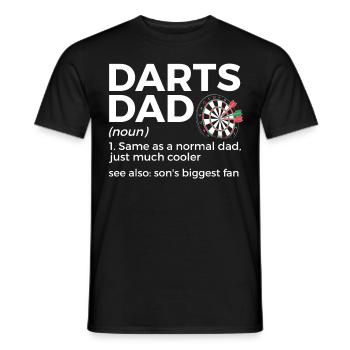Darts Player Darts - Men's T-Shirt - black - Front - AI Model Male 178 light (178cm)