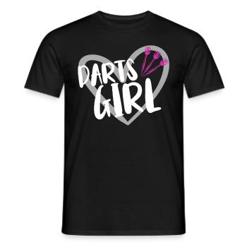Darts Player Darts - Men's T-Shirt - black - Front - AI Model Male 178 light (178cm)