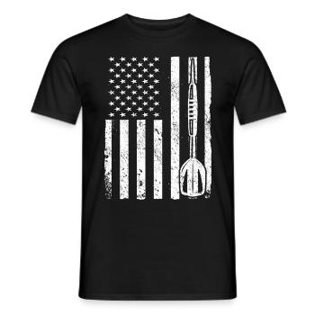 Joueur de fléchettes Fléchettes - T-shirt homme - noir - Devant - AI Model Male 178 light (178cm)