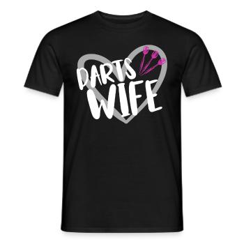 Joueur de fléchettes Fléchettes - T-shirt homme - noir - Devant - AI Model Male 178 light (178cm)
