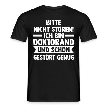 Doktor Abschluss Doktorand Promotion Doktortitel - Männer T-Shirt - Schwarz - Vorne - AI Model Male 178 light (178cm)