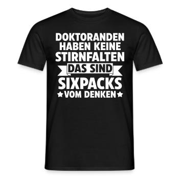 Doktor Abschluss Doktorand Promotion Doktortitel - Männer T-Shirt - Schwarz - Vorne - AI Model Male 178 light (178cm)