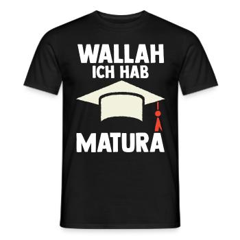 Maturant Schulabschluss Matura - Männer T-Shirt - Schwarz - Vorne - AI Model Male 178 light (178cm)