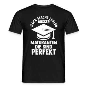 Maturant Schulabschluss Matura - Männer T-Shirt - Schwarz - Vorne - AI Model Male 178 light (178cm)