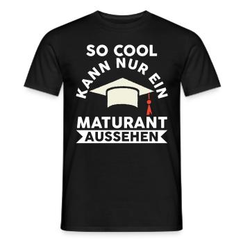 Maturant Schulabschluss Matura - Männer T-Shirt - Schwarz - Vorne - AI Model Male 178 light (178cm)