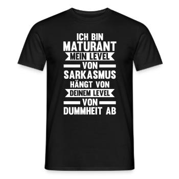 Maturant Schulabschluss Matura - Männer T-Shirt - Schwarz - Vorne - AI Model Male 178 light (178cm)