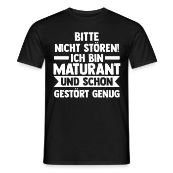 Maturant Schulabschluss Matura - Männer T-Shirt - Schwarz - Vorne - AI Model Male 178 light (178cm)