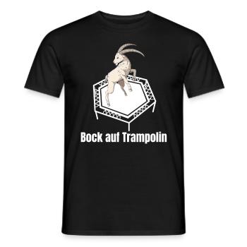 Bock Auf Trampolin - Fitness Workout Athlete Jump - Männer T-Shirt - Schwarz - Vorne - AI Model Male 178 light (178cm)
