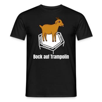 Bock Auf Trampolin - Fitness Workout Athlete Jump - Männer T-Shirt - Schwarz - Vorne - AI Model Male 178 light (178cm)