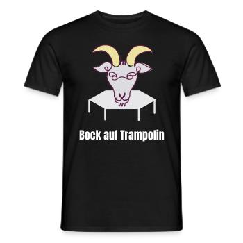 Bock Auf Trampolin - Fitness Workout Athlete Jump - Männer T-Shirt - Schwarz - Vorne - AI Model Male 178 light (178cm)
