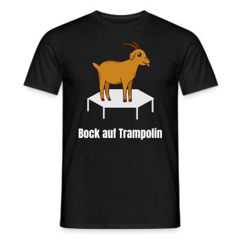 Bock Auf Trampolin - Fitness Workout Athlete Jump - Männer T-Shirt - Schwarz - Vorne - AI Model Male 178 light (178cm)