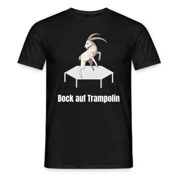 Bock Auf Trampolin - Fitness Workout Athlete Jump - Männer T-Shirt - Schwarz - Vorne - AI Model Male 178 light (178cm)