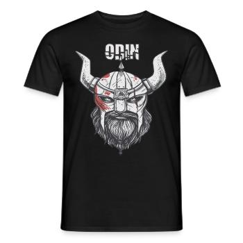 Viking Ragnar Odin Valhalla Warriors Mythologie - T-shirt homme - noir - Devant - AI Model Male 178 light (178cm)