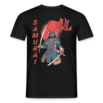 Samurai Mond Blutfleck Japanische Kunst Ninja Japa - Männer T-Shirt - Schwarz - Vorne - AI Model Male 178 light (178cm)