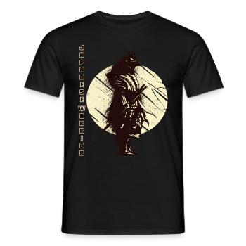 Guerrier Japonais Samouraï Art Japonais Katan - T-shirt homme - noir - Devant - AI Model Male 178 light (178cm)