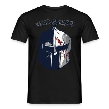 Spartan Army Ancient Greece Sparta Helmet Gla - Men's T-Shirt - black - Front - AI Model Male 178 light (178cm)